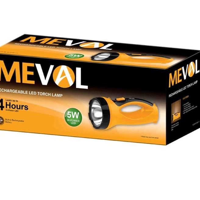 Meval LED Senter 5W Elliptical - Putih