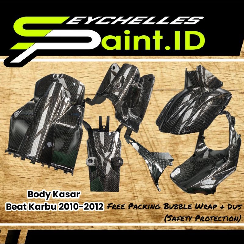 Cover Carbon Bodi Kasar Beat Karbu Motif Kevlar