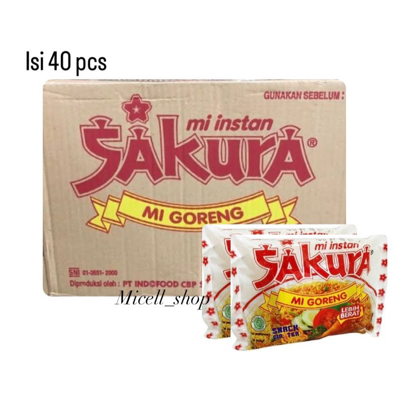 

MIE INSTAN SAKURA GORENG 1 DUS ISI 40 PCS