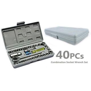 IKILOSHOP A I W A - Kunci Shock Kunci Pas Sok Inggris Obeng Tools ISI 40 pc Wrench Set 1/4 Bolting