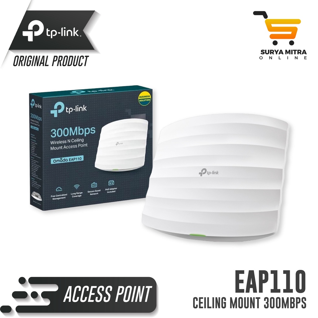 TP-LINK EAP110 Wifi Ceiling Access Point N 300Mbps, TL-EAP110