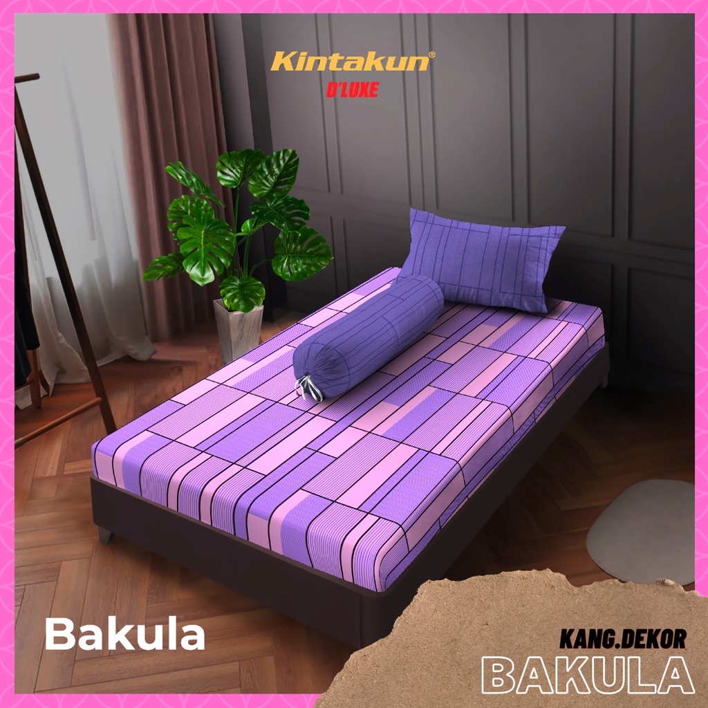 SPREI KINTAKUN D'LUXE MOTIF BAKULA 120x200 NO 3 SINGLE SEPREI CANTIK MURAH MOTIF TERBARU SEPRAI KAMAR TIDUR D’LUXE SEPREI AESTHETIC D LUXE KINTAKUN SEPRAI CANTIK SEPRE DLUXE PROMO ANTI LUNTUR MOTIF PLUS SARUNG BANTAL SPREI DEWASA ALAS KASUR SPREI ADEM