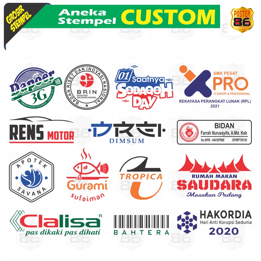 STEMPEL CUSTOM OTOMATIS TINTA DIDALAM BISA REFILL