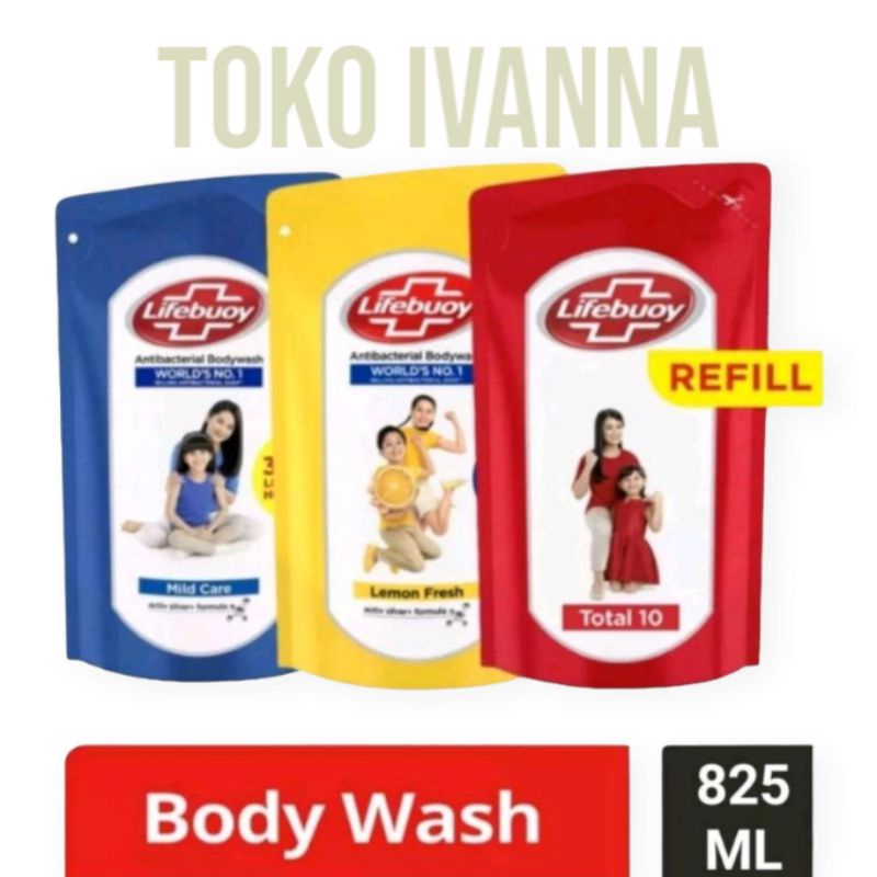 Lifebuoy Body Wash Sabun Mandi Cair 825mL