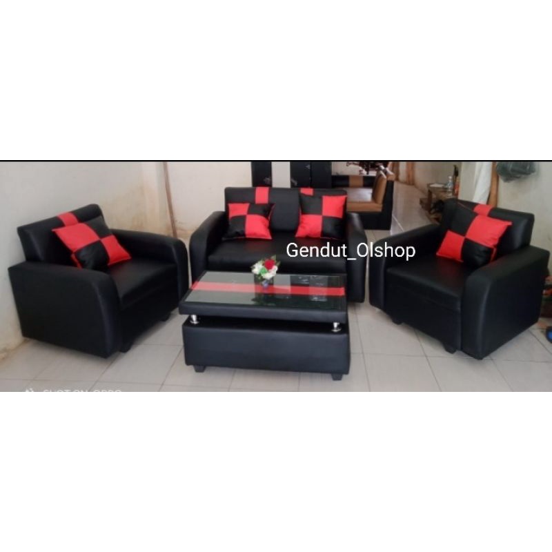 (Khusus Wilayah Kota Palembang) Kursi Tamu/Sofa Tamu 2-1-1 Minimalis Palembang