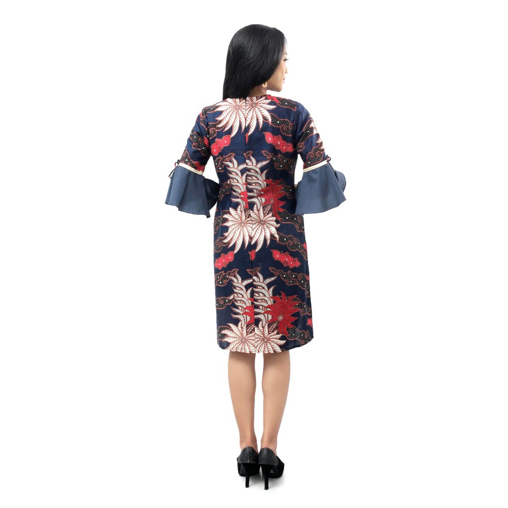 Couple Batik Dres Wanita Kemeja Pria Kombinasi S-M-L-XL-XXL-3L-4L-5L Batik Dua Putri Collection