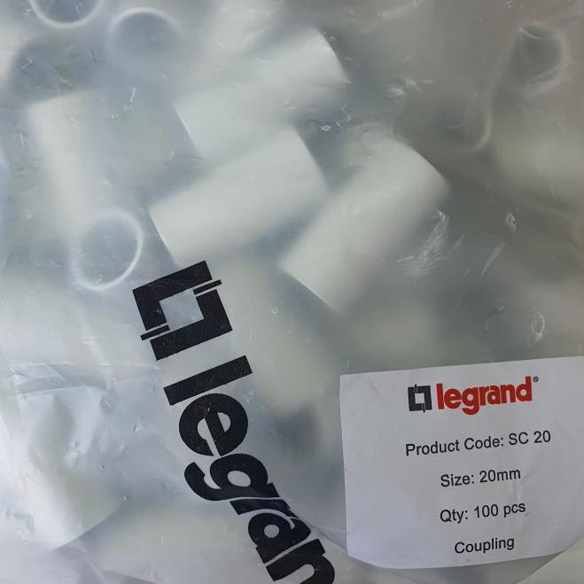Sok Pipa Legrand 20mm / Sock Legrand 20 MM / Sambungan Pipa Legrand