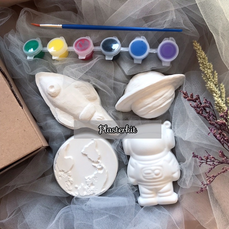 Mainan Edukasi Anak DIY Painting Gypsum Kit Melukis Mewarnai Patung Gypsum patung lukis Mainan Mewar