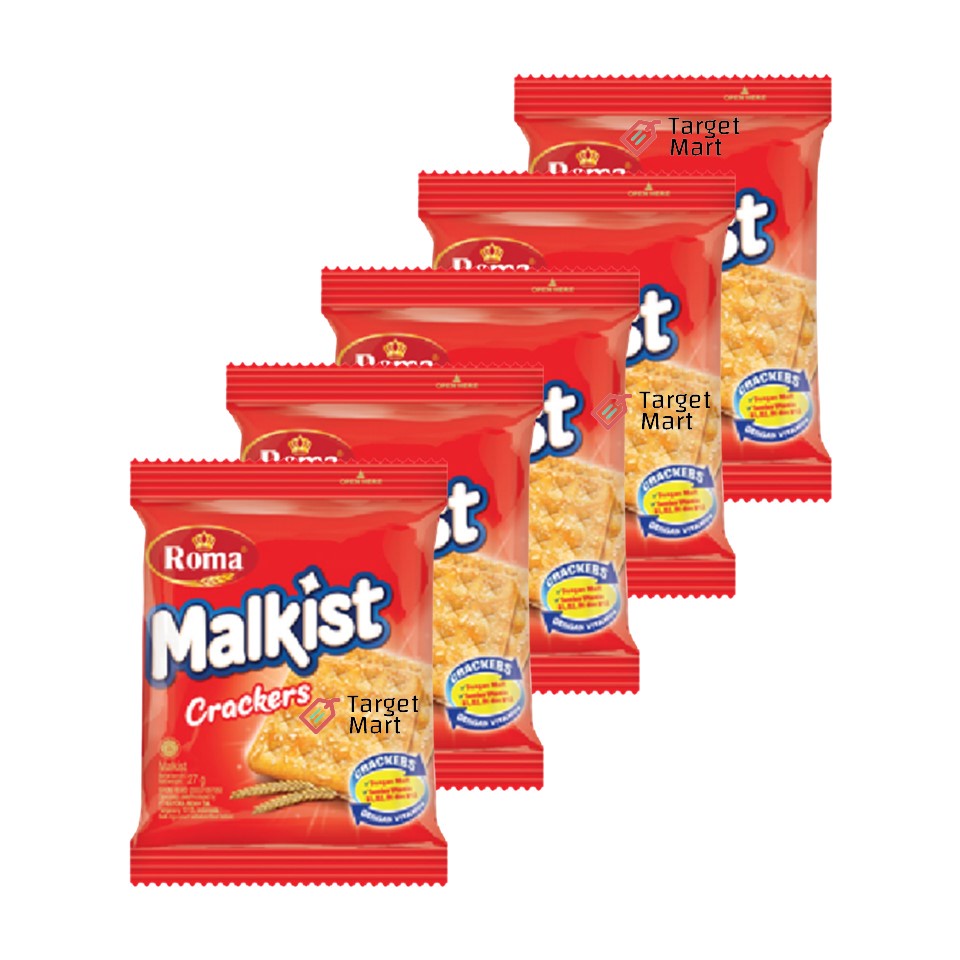 

5PCS Roma Malkist Sachet Rasa Crackers Original