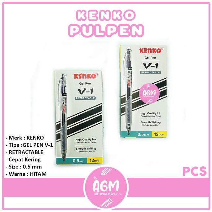 

TERMURAH KENKO - Pulpen Gel Pen V-1 HItam - Lusin /ALAT TULIS AESTHETIC/ALAT TULIS SEKOLAH/ALAT TULIS SET/ALAT TULIS LENGKAP/ALAT TULIS ANAK/ALAT TULIS LUCU