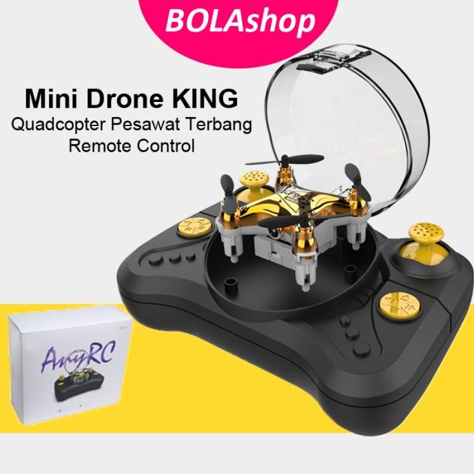 Mini Drone Pemula Remote Control Mainan PesawatTerbang KING Quadcopter