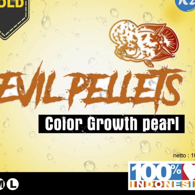 PELET JAHAT BLACK level 2 ikan louhan lohan ukuran 100gr merah kontes - SIZE M