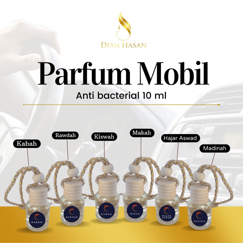 PENGHARUM PARFUM MOBIL GANTUNG KISWAH / HAJAR ASWAD / MAKAH / MADINAH / RAWDAH