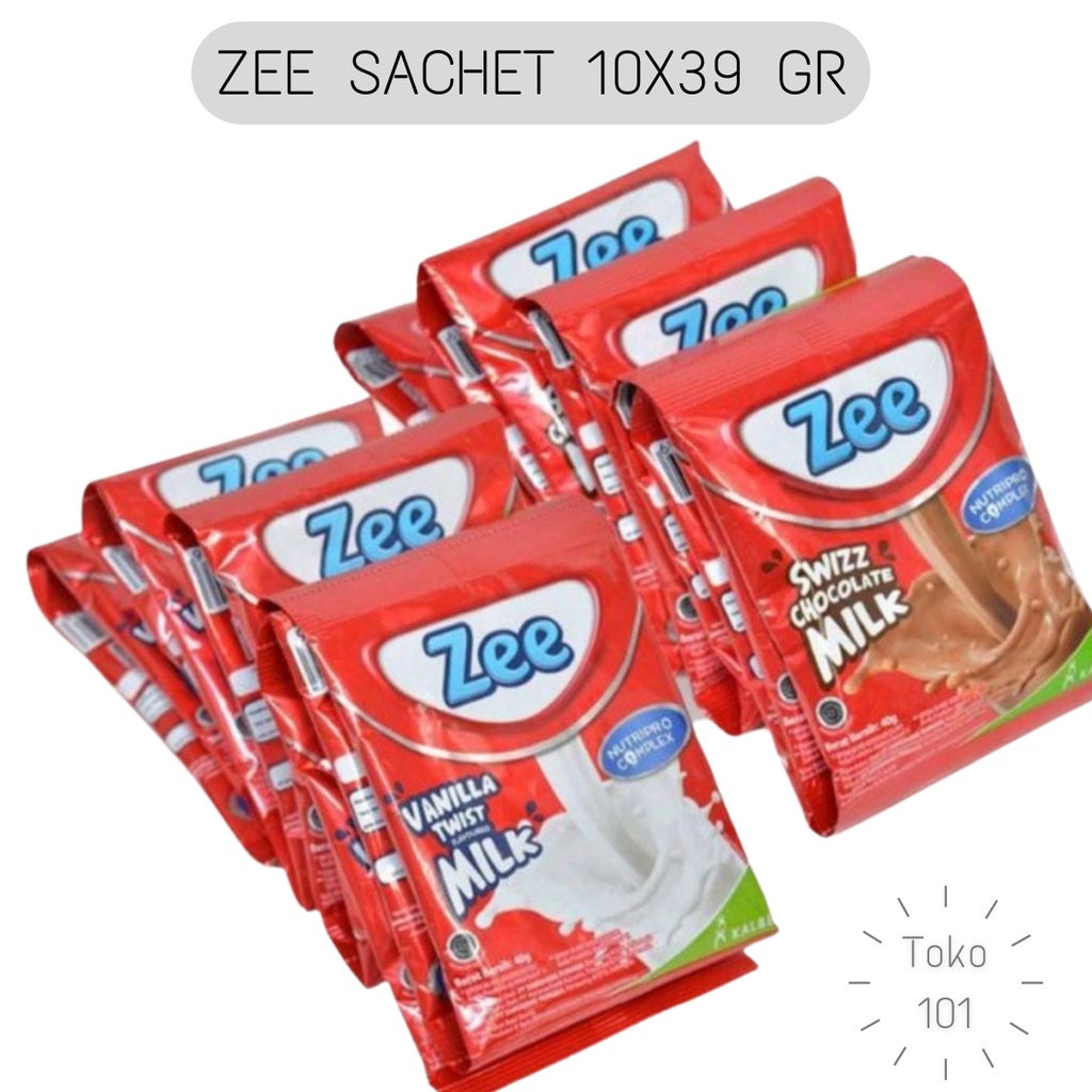 

Zee Sachet Cokelat Vanila 1 Renceng 10x39 gr