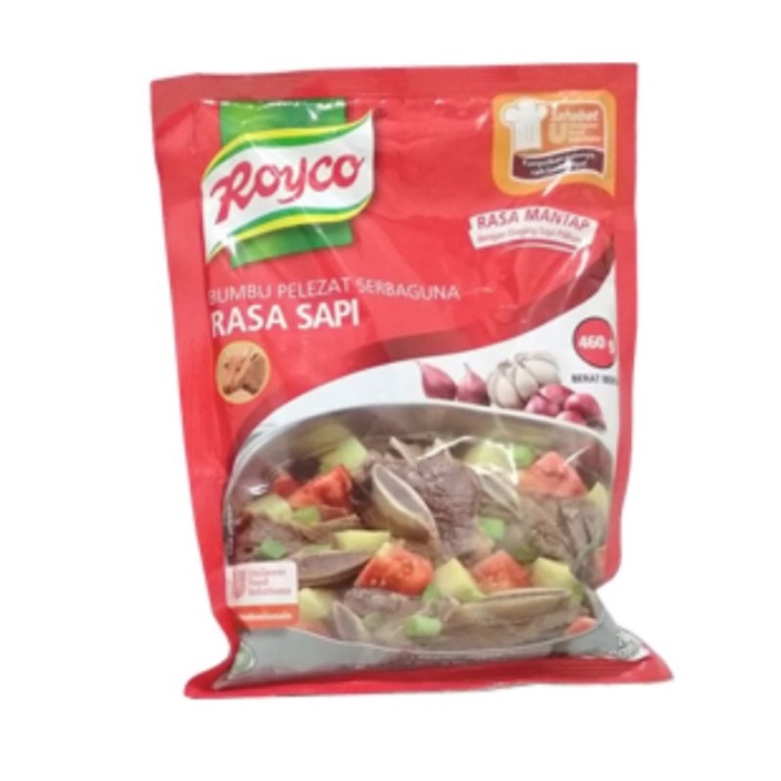 

( SATUAN ) ROYCO bumbu pelezat serbaguna sapi 460gr isi 1 ( SATU )PCS