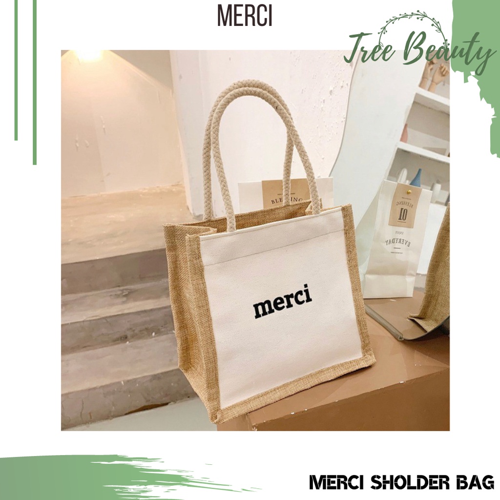 Merci Shoulder Bag Top Handle Tas Bahu vintage korean