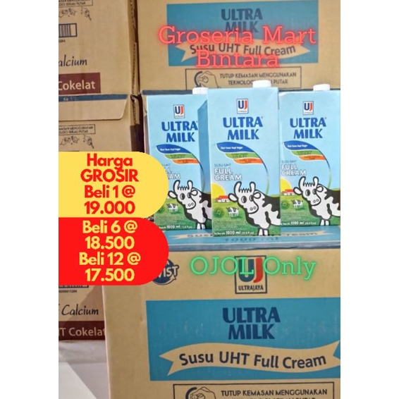 

*Bintara* Susu Ultra UHT Full Cream Plain 1 Liter 1000ml 1 PCS Bekasi