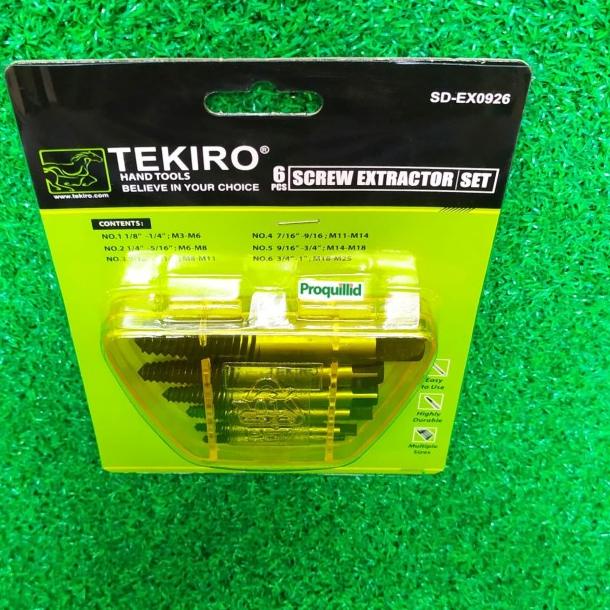 HAND TAP ULIR BALIK DRAT KIRI BAUT PATAH SCREW EXTRACTORS SET TEKIRO