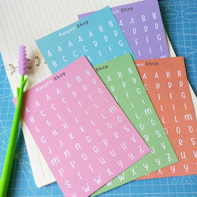 

Stiker Alphabet | Stiker Huruf Aesthetic | Stiker Journal | Stiker Sheet