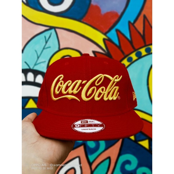 Topi snapback new era merah