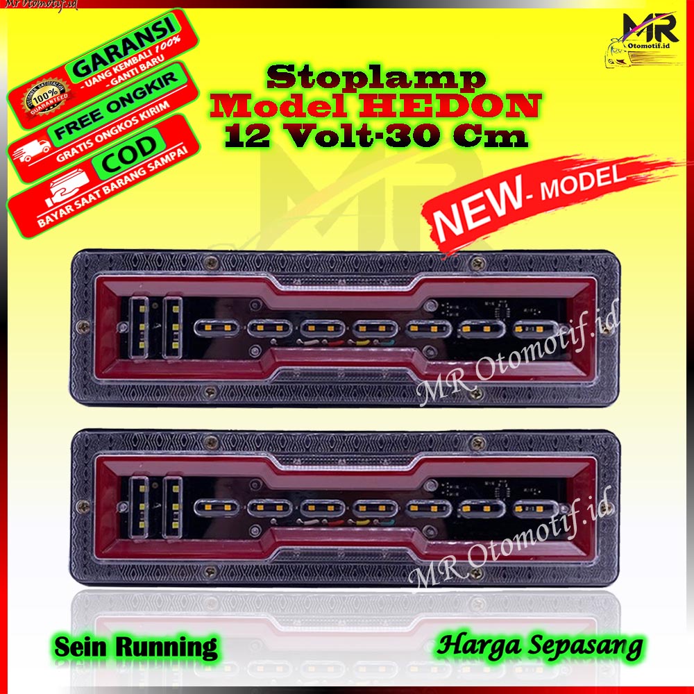 Lampu Rem Belakang Stop Lamp LED Model Hedon Terbaru TJ 01 Truk Canter Hino Pickup Pikup L300 New Ca