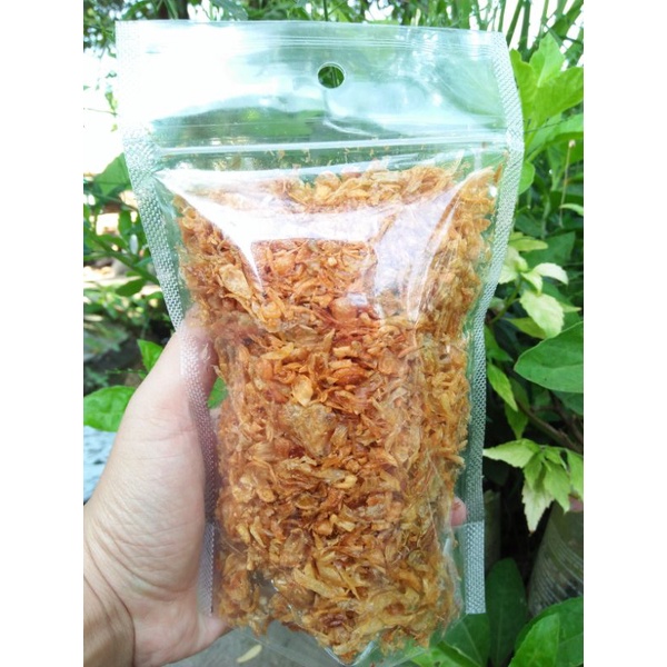 

Bawang Merah Goreng Berat 100 gram/ Bawang Goreng Renyah/ Bawang Goreng Ori/ Brambang Goreng Ori/ Bawang Goreng Asli