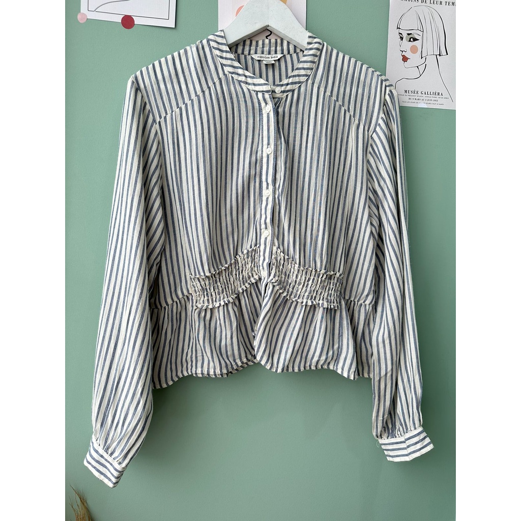 peplum cotton shirt