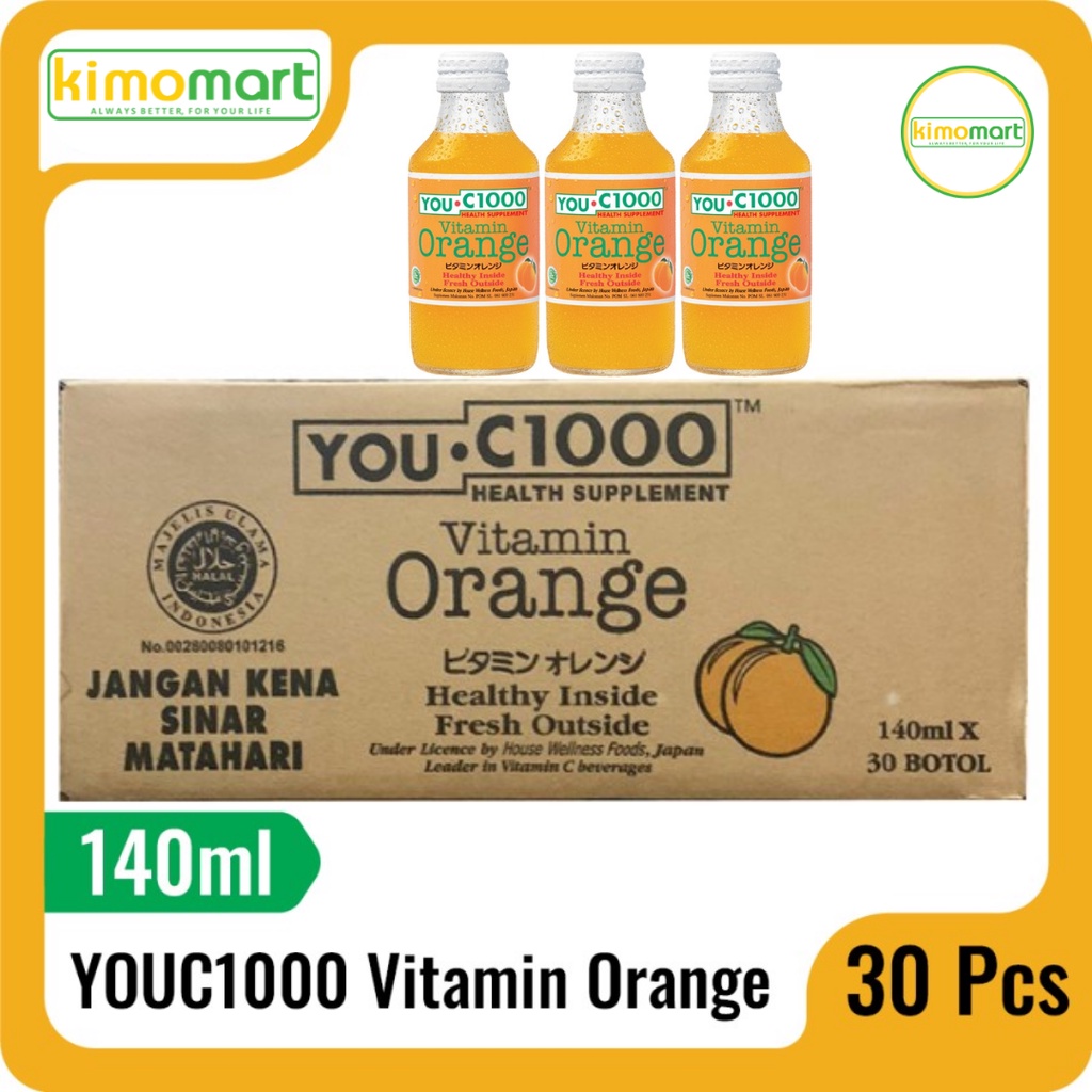 

1 Karton YOUC1000 Vitamin Orange 30x140 ml - Kimomart