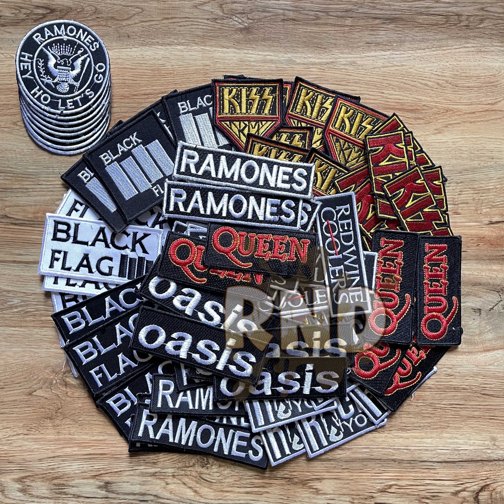 Tempelan Jaket / Patch Bordir Band / Emblem Jaket / Glosir Patch Termurah