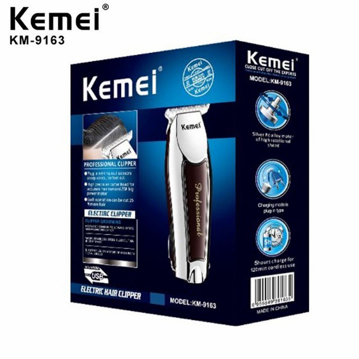 Alat Cukur Rambut Kemei KM-9163 Hair Clipper Detailer Trimmer KM 9163