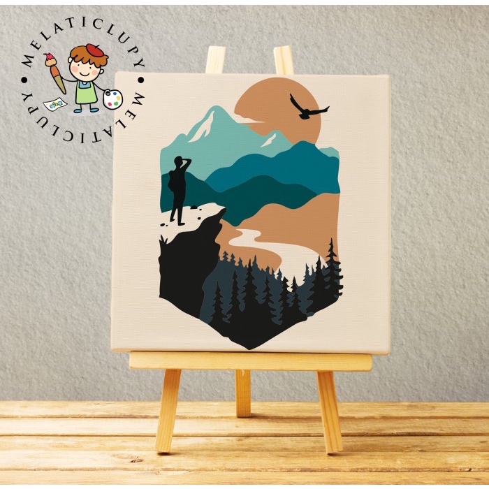 

Paint By Number Canvas Kanvas Lukis 20X20Cm - New Series