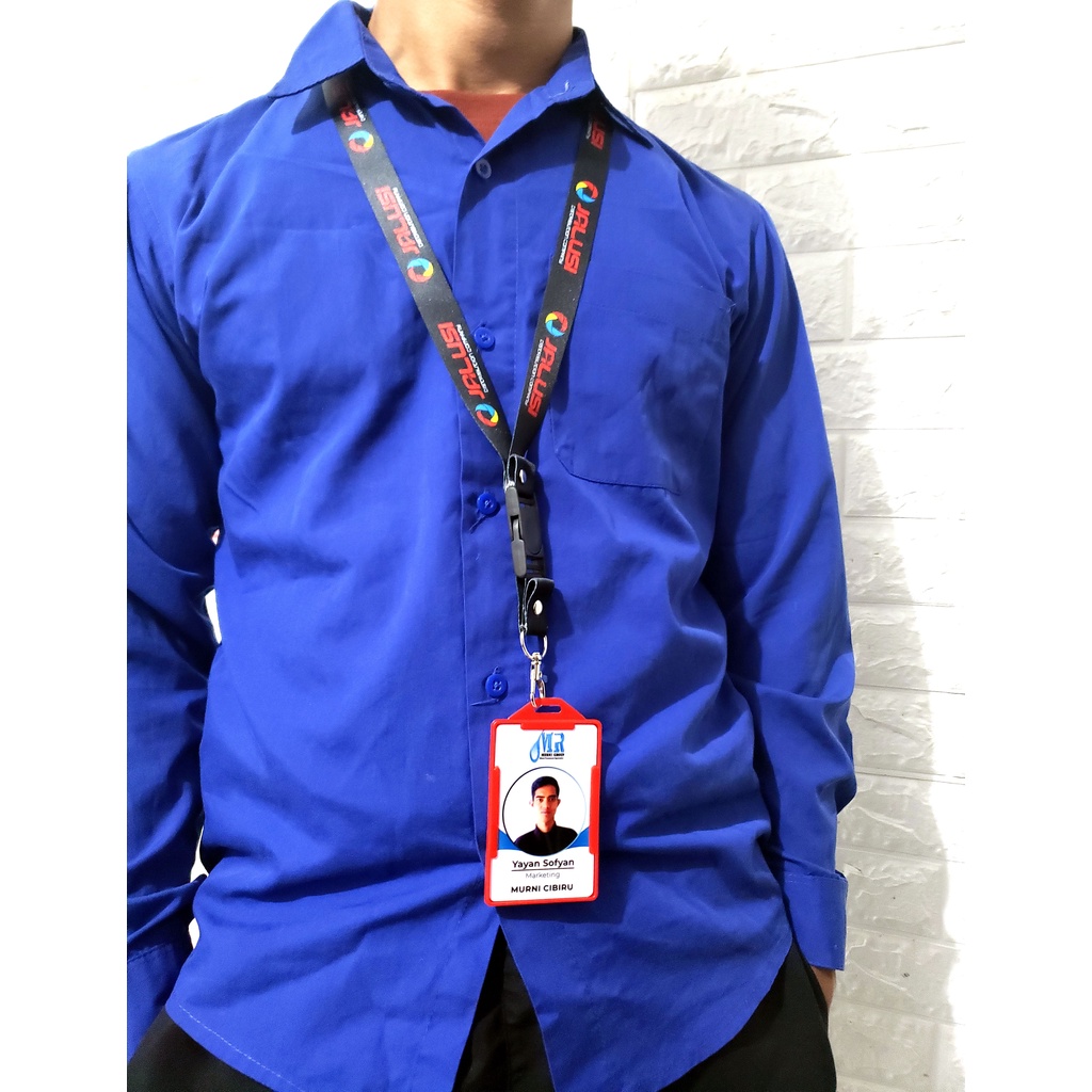 

Cetak Lanyard 1 Paket full color print 2cm, cetak idcard 2 muka, custom desain min 10set