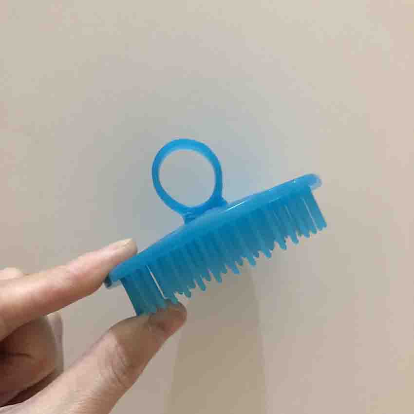 Sikat Pembersih Rambut Silikon HAIR Cleansing Pad Brush Silicone Bulat -1pcs