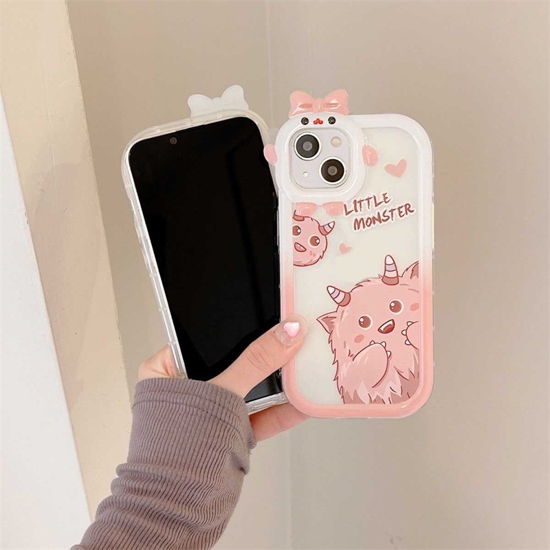 Casing Silikon VIVO Y16 Y22 Y35 Y33S Y21T Y21S Y33S Y11 Y12 Y15 Y17 Y12S Y12A Y15S Y15A Y20S Y20i Y19 Y25 Y50S Y30S Y25S Y50S Motif Kartun Monster