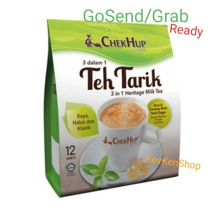 

CHEKHUP 3IN1 TEH TARIK MALAYSIA CHEK HUP MILK TEA 12 SACHET