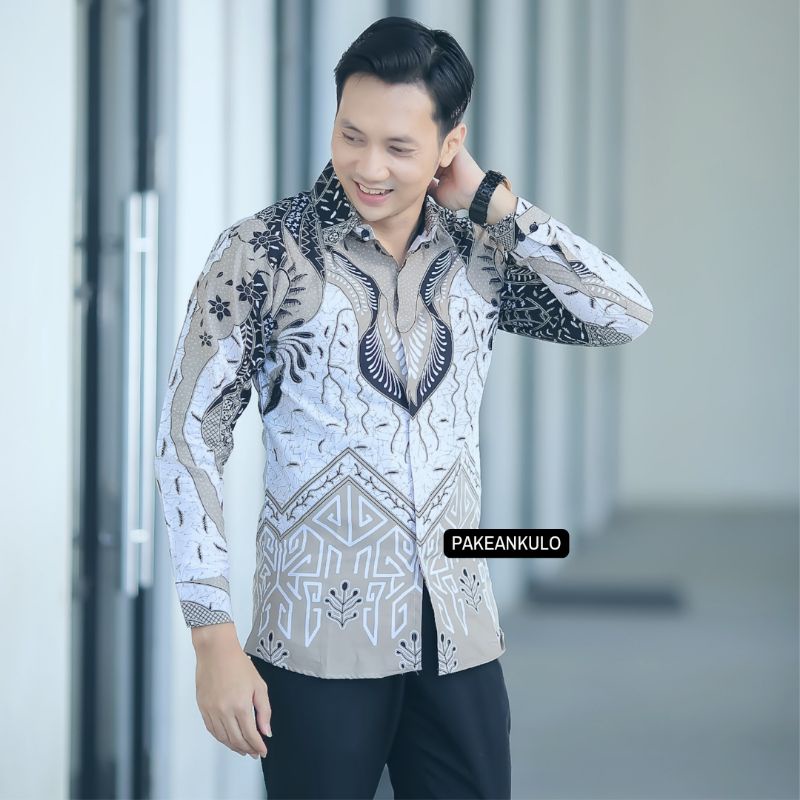 Batik Premium Pria Slimfit || Motif Gentala