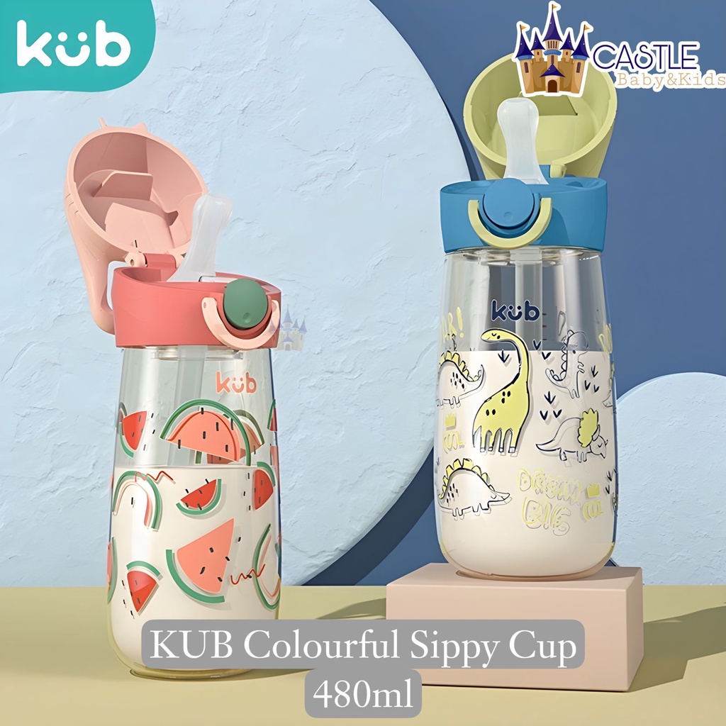 KUB Colourful Sippy Cup 480ml - Botol Minum Air Anak Bayi - Gelas minum air