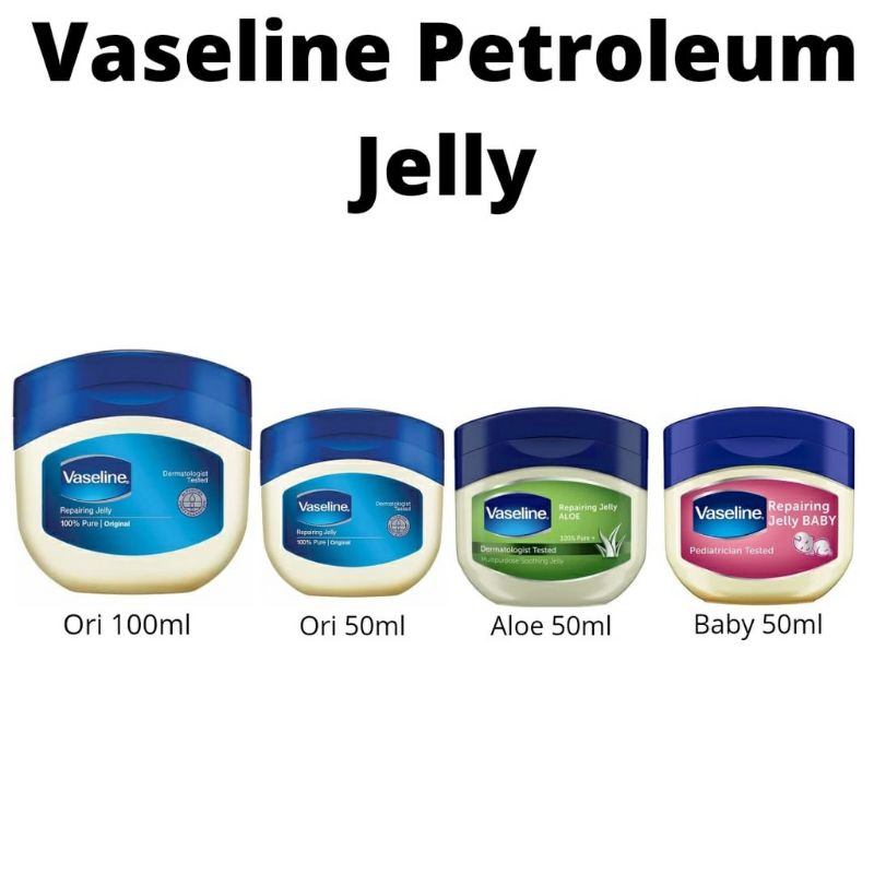 vaseline repairing petroleum jelly BPOM 100 ml 50 ml | baby 50 ml | aloe 50ml | arab 100 ml 50 ml