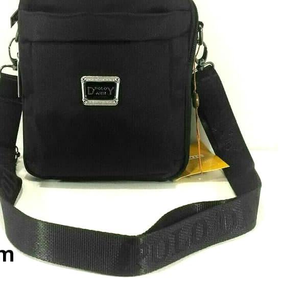 Tas selempang kecil Pria, merk Polo Dany - Cokelat