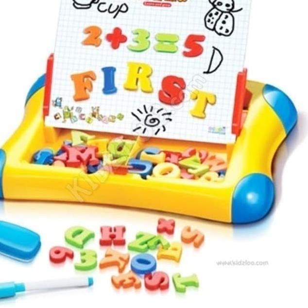 Toy-010 Mainan Edukasi Papan Tulis Gambar Huruf Angka/ Magnetic Board - Magnetic Board