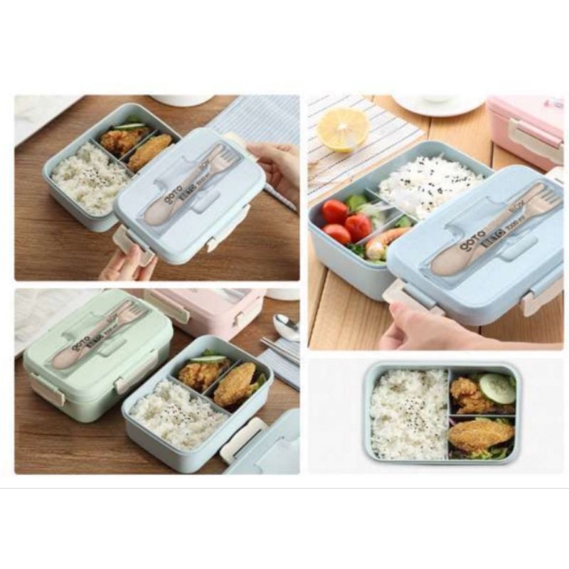 Lunch Box Set Sendok dan Tas SGM seri Profesi Lunch Box Set Sekat Tempat Bekal Anak. / Set Tempat Bekal Anak Bento