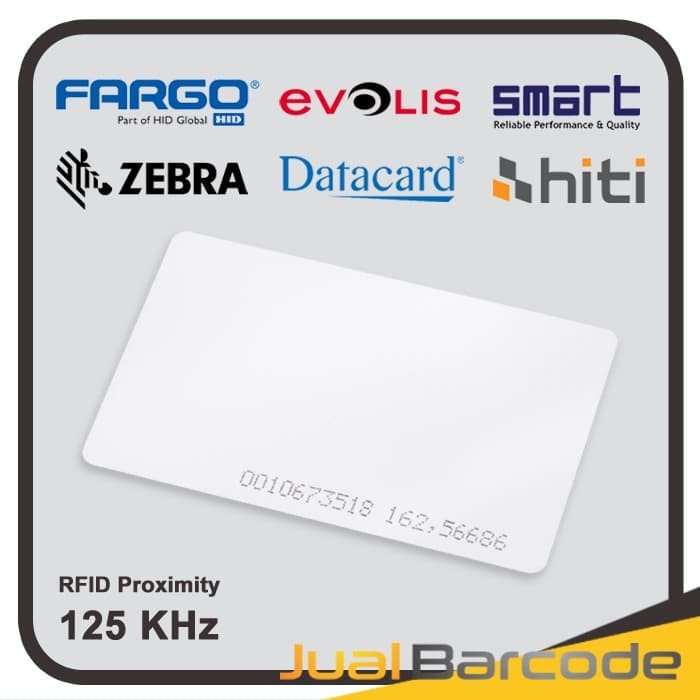 

Kartu RFID Proximity 125 KHz Blank ID Card Printer PVC Datacard Evolis - Polos DEVINA36