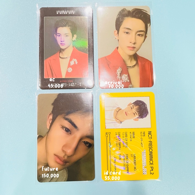 photocard winwin wayv nct