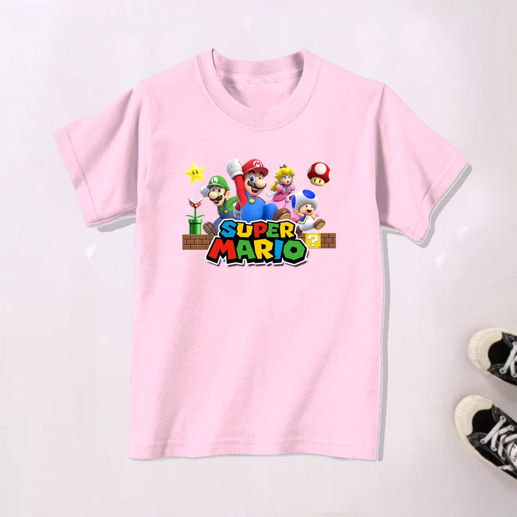 PVJ - Kaos Anak Super Mario Bros Baju Anak Laki Laki Distro