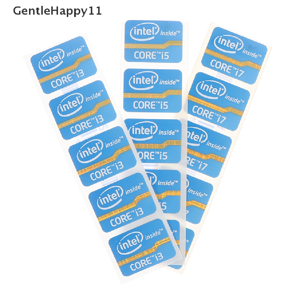 Stiker Label Pewangi Ultrabook GentleHappy Stiker Logo Laptop Intel Core i3 i5 i7 id