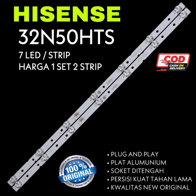 BACKLIGHT TV LED HISENSE 32 INC 32N50HTS LAMPU LED TV HISENSE 32IN 7K 3V