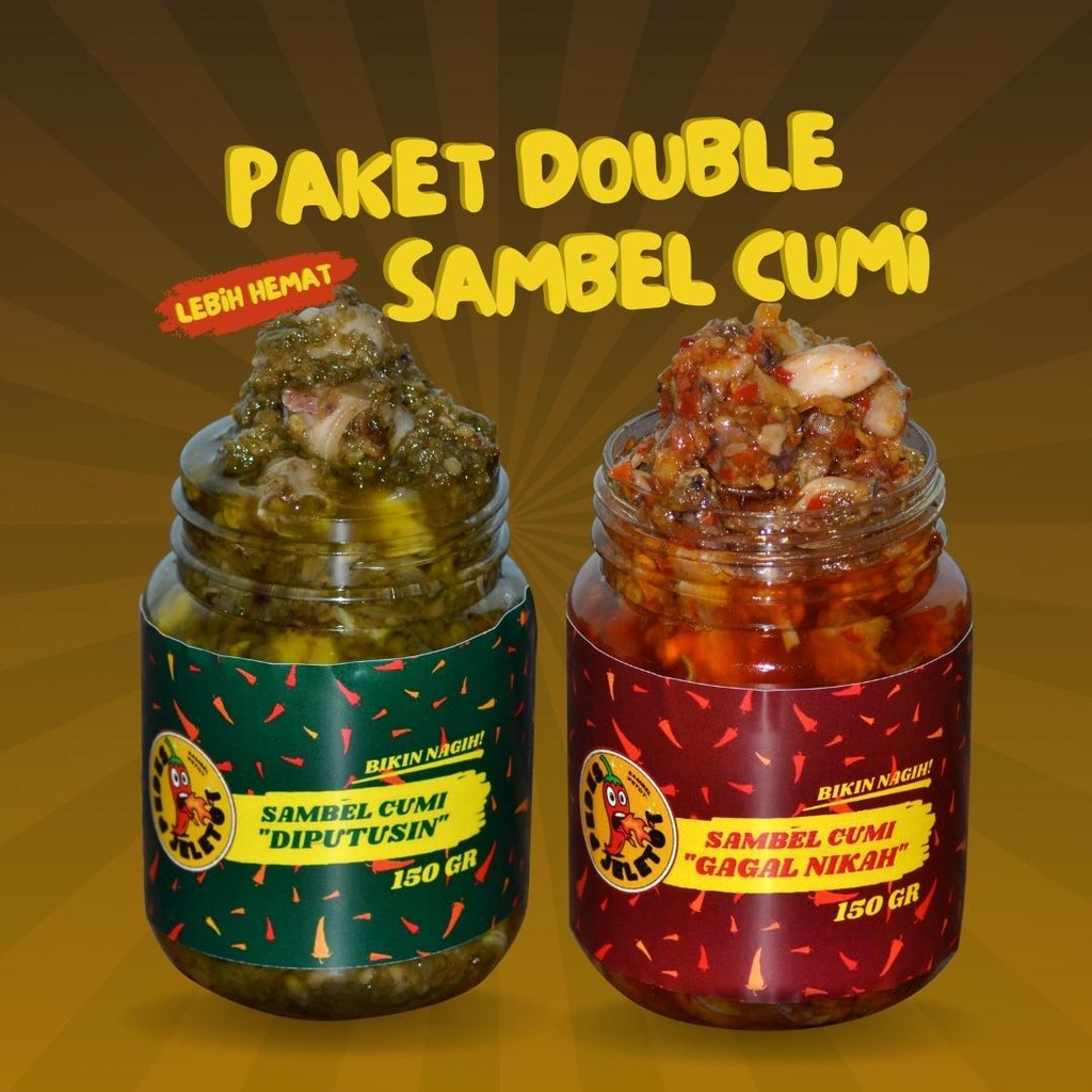 

PEDES JELETOT - SAMBAL CUMI PAKET DOUBLE