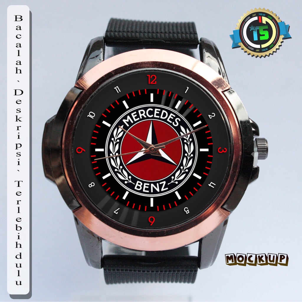 Mercedes Benz Jam Tangan Rose Gold - Custom Jam Tangan Store