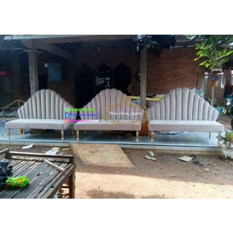 kursi pelaminan / kursi pelaminan terbaru / kursi pelaminan kipas / sofa pelaminan retro sofa pelami