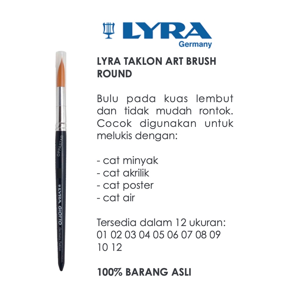 

Kuas Lukis Lyra Giotto Brush Round 12 Original